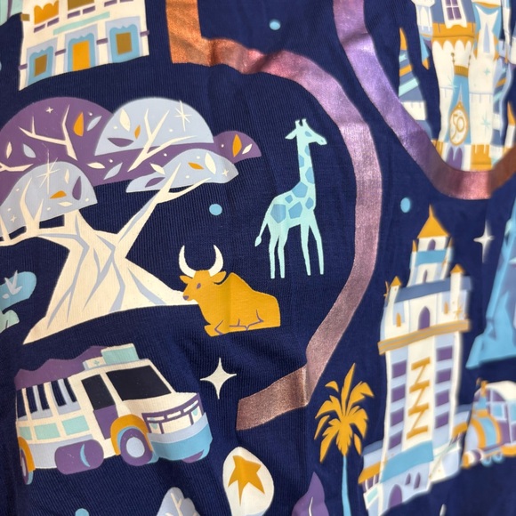 Walt Disney World 50th Anniversary All Parks Tank with Tie, Women Plus Size 2XL - Picture 3 of 10